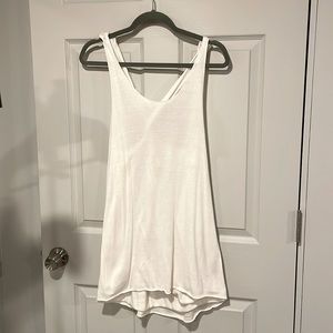 Cream twist back dress/top